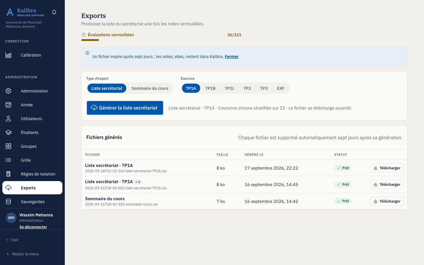 Page Exports